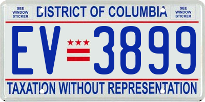 DC license plate EV3899