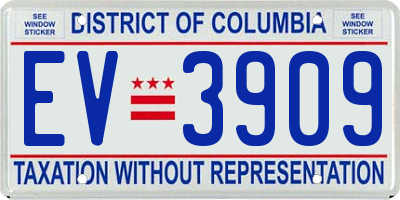 DC license plate EV3909