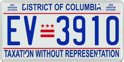 DC license plate EV3910
