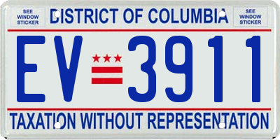DC license plate EV3911