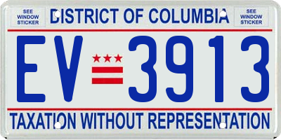 DC license plate EV3913
