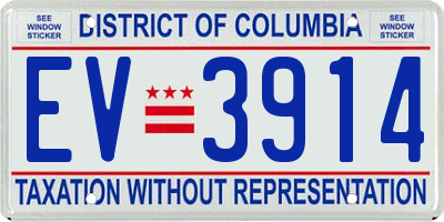 DC license plate EV3914