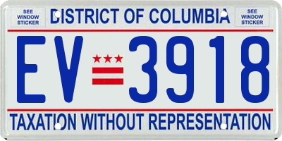 DC license plate EV3918