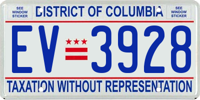 DC license plate EV3928