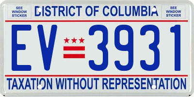 DC license plate EV3931