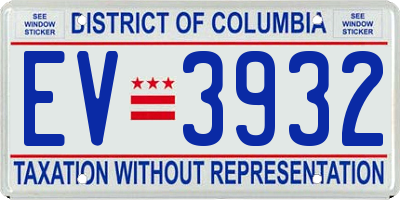 DC license plate EV3932
