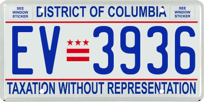 DC license plate EV3936