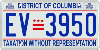 DC license plate EV3950