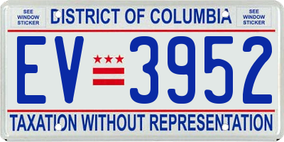 DC license plate EV3952