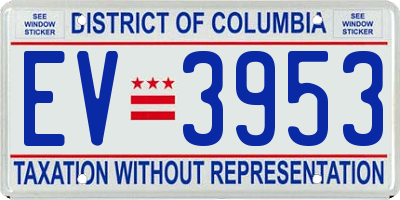 DC license plate EV3953