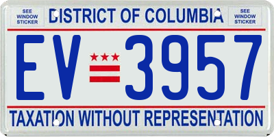 DC license plate EV3957