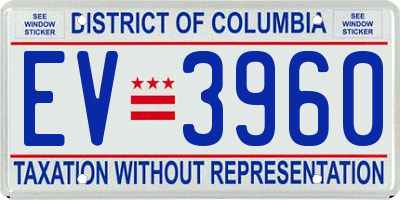 DC license plate EV3960