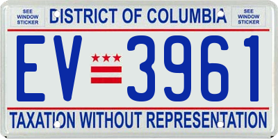 DC license plate EV3961