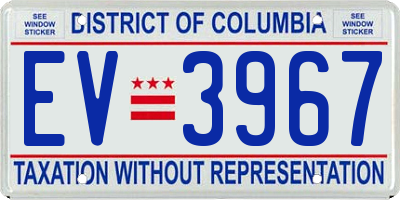 DC license plate EV3967