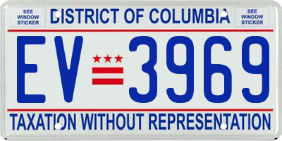 DC license plate EV3969