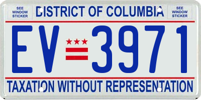 DC license plate EV3971