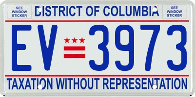 DC license plate EV3973