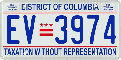 DC license plate EV3974
