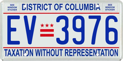 DC license plate EV3976