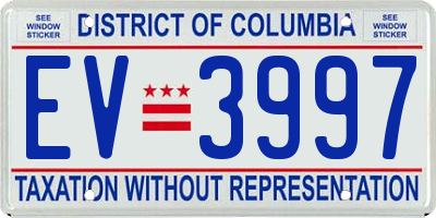 DC license plate EV3997