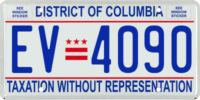 DC license plate EV4090