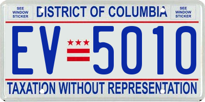 DC license plate EV5010