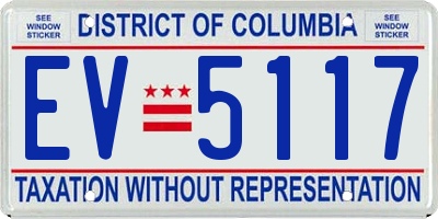 DC license plate EV5117