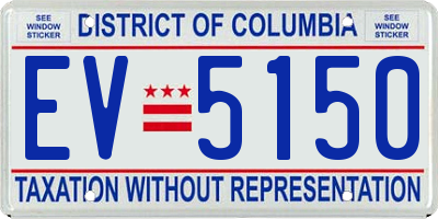 DC license plate EV5150