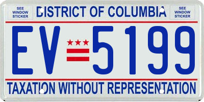 DC license plate EV5199