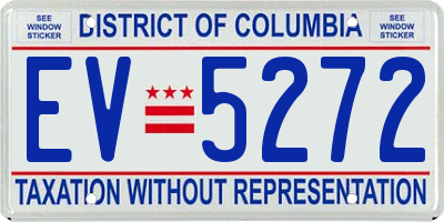 DC license plate EV5272