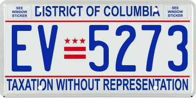 DC license plate EV5273