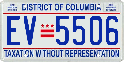 DC license plate EV5506