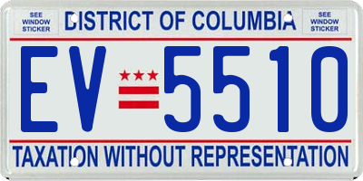 DC license plate EV5510