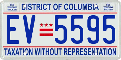 DC license plate EV5595