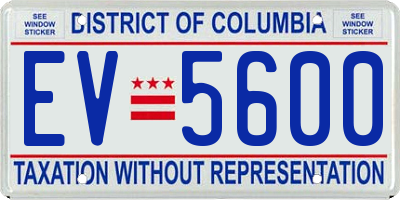 DC license plate EV5600