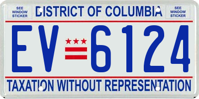 DC license plate EV6124