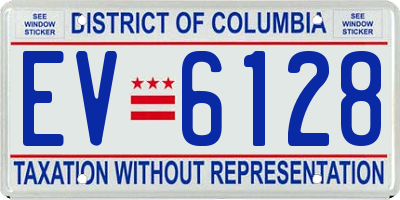 DC license plate EV6128