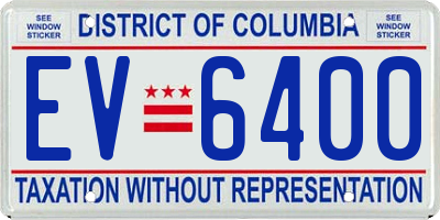 DC license plate EV6400