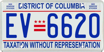 DC license plate EV6620