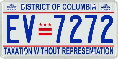 DC license plate EV7272