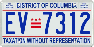 DC license plate EV7312