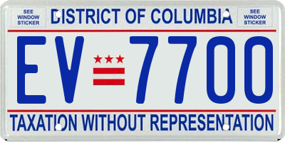 DC license plate EV7700