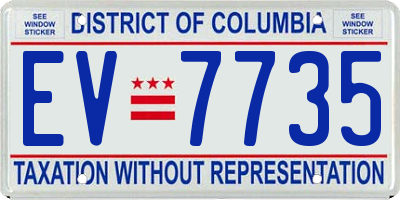 DC license plate EV7735