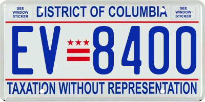 DC license plate EV8400