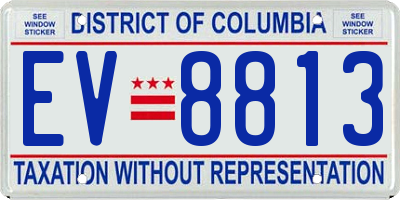 DC license plate EV8813