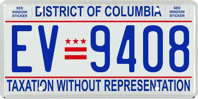 DC license plate EV9408