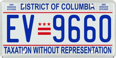 DC license plate EV9660