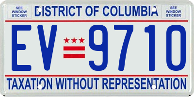 DC license plate EV9710