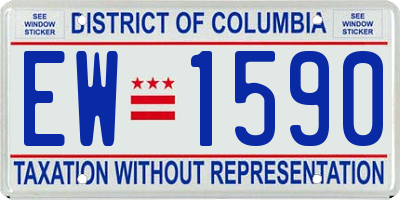DC license plate EW1590