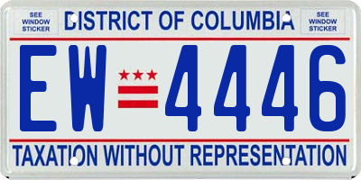DC license plate EW4446
